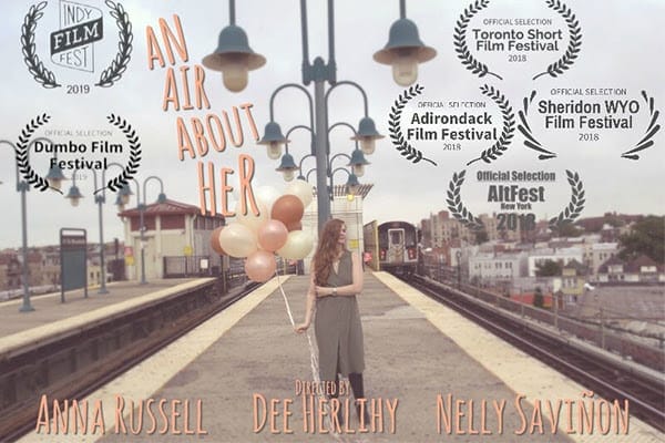 An Air About Her, play banner