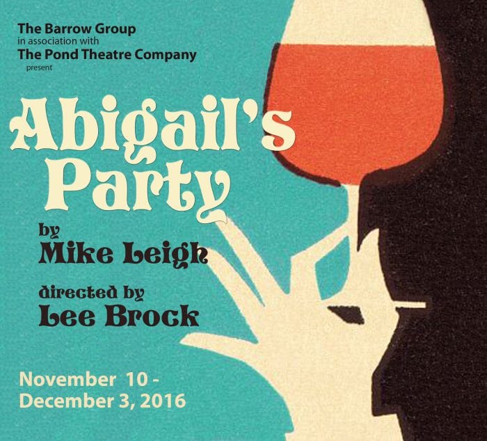 Abigail's party by Mike Leigh and directed by Lee Brock banner
