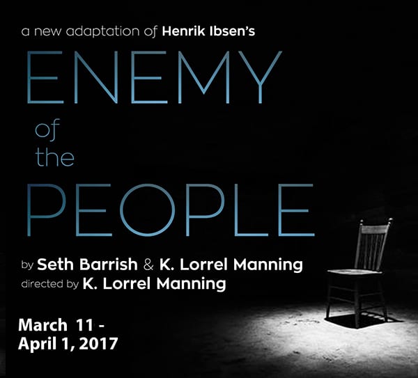 Enemy of the people by seth barrish play banner