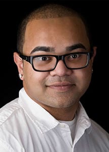 Headshot of actor Zarif Ahmed, 2016-17 1.5 Year Acting Class Students