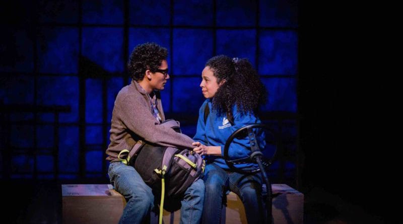 Luka Kain and Ana Roshelle Diaz in AWAKE , 2019. Photo by Edward T. Morris.