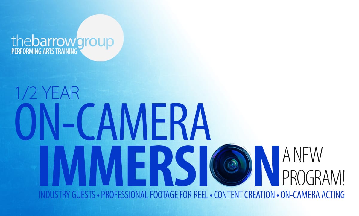 1/2 year on-camera immersion program banner