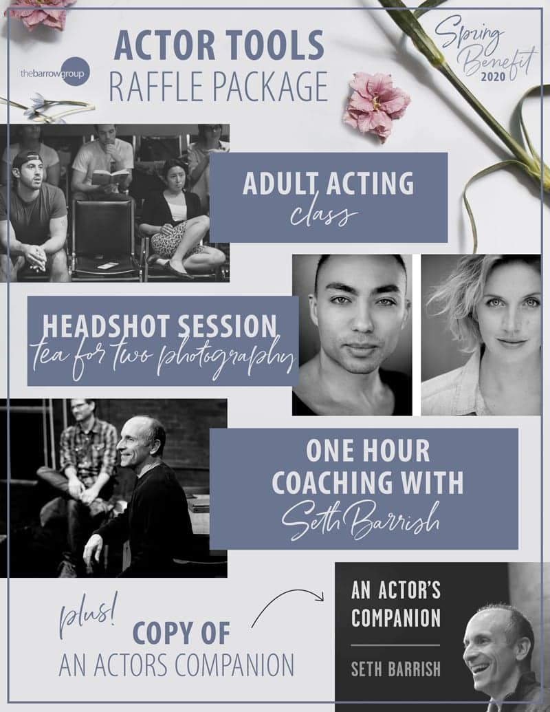 Actor's Tool,  2020 Spring Benefit Raffle Package