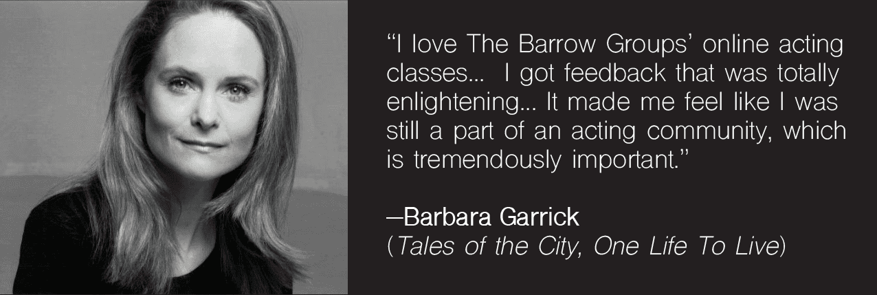One Life to Live actress, Barbara Garrick about her TBG online acting classes experience